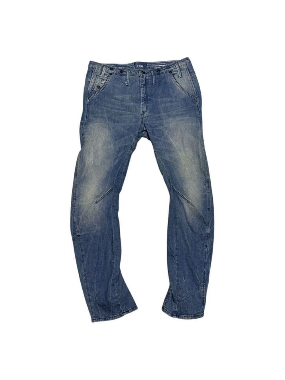 G STAR RAW ARC Navy 3D TAPERED BRACES Designer Denim Jeans Womens 12